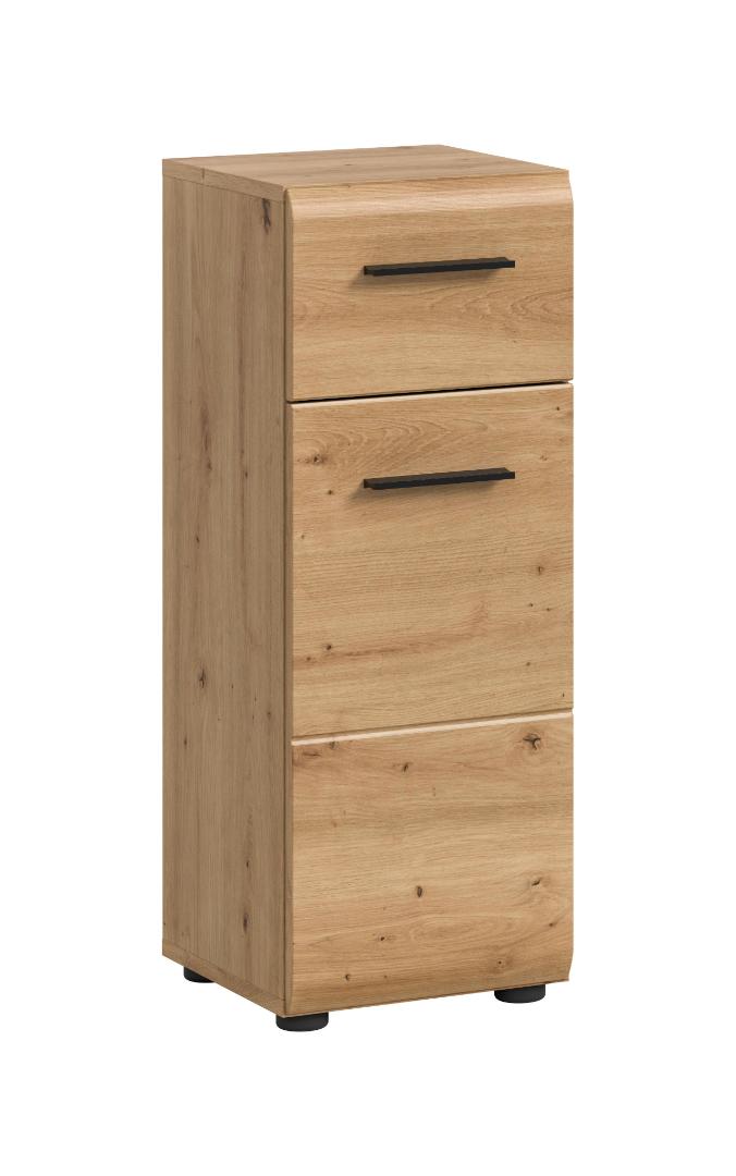 Ice Badschrank 1 Tür, 1 Schublade Eiche Dekor.