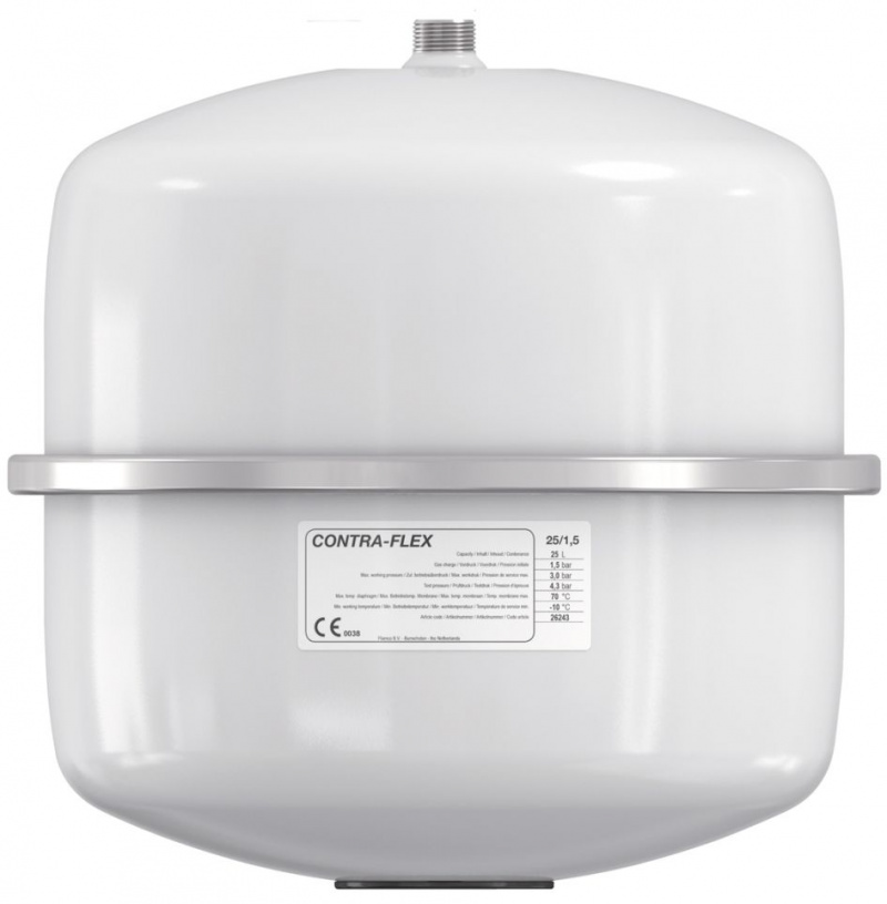 Flamco Weiss Ausdehnungsgefäß Contraflex Weiß 3Bar 8L Heizung Contra-Flex