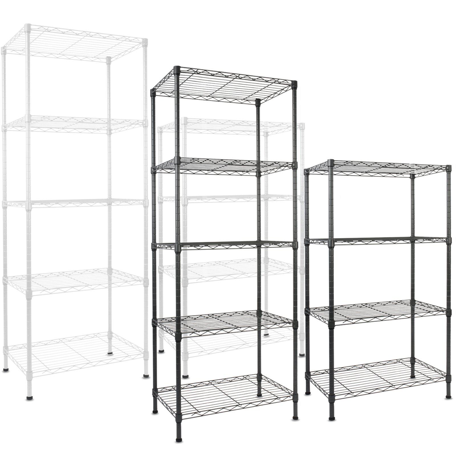 Tagère En Métal Rocky 4/5 Étagères Blanc 90 X 45 X 200 Cm Charge Max