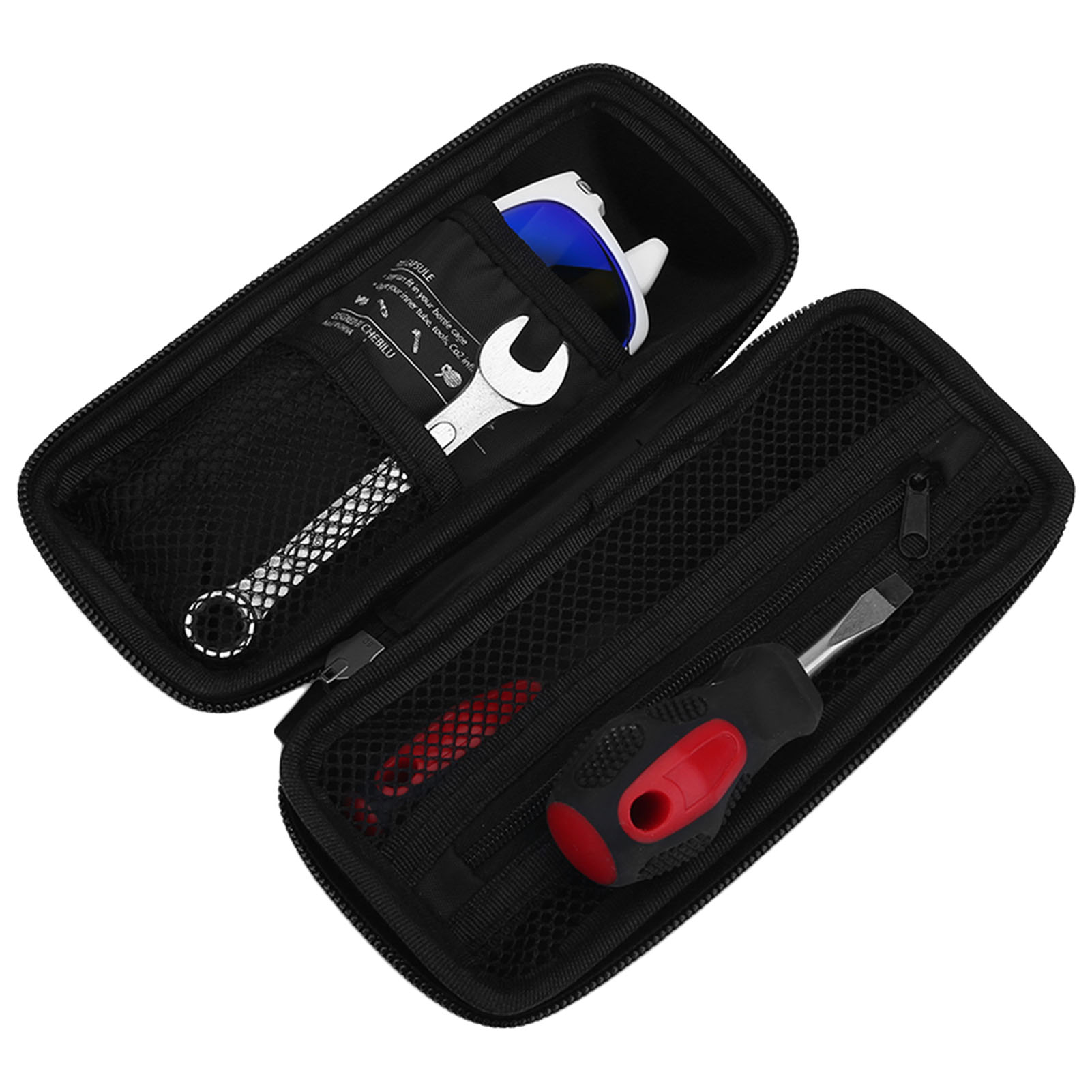Sacoche de rangement pour outils de vélo, boîte à outils étanche en EVA, noire, format VTT