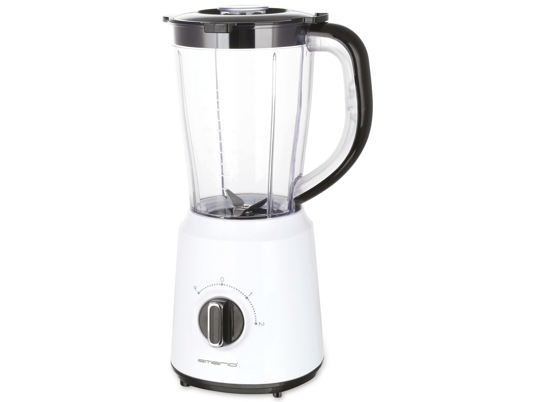 EMERIO Standmixer mit Crush Ice Funktion, 1.5l Behälter, 2 Geschwindigkeiten + Pulse Funktion, Messereinheit aus Edelstahl, Sicherheitsschalter, teilweise geschirrspülgeeignet, 500 Watt, BL-124816.7 - Bild 7