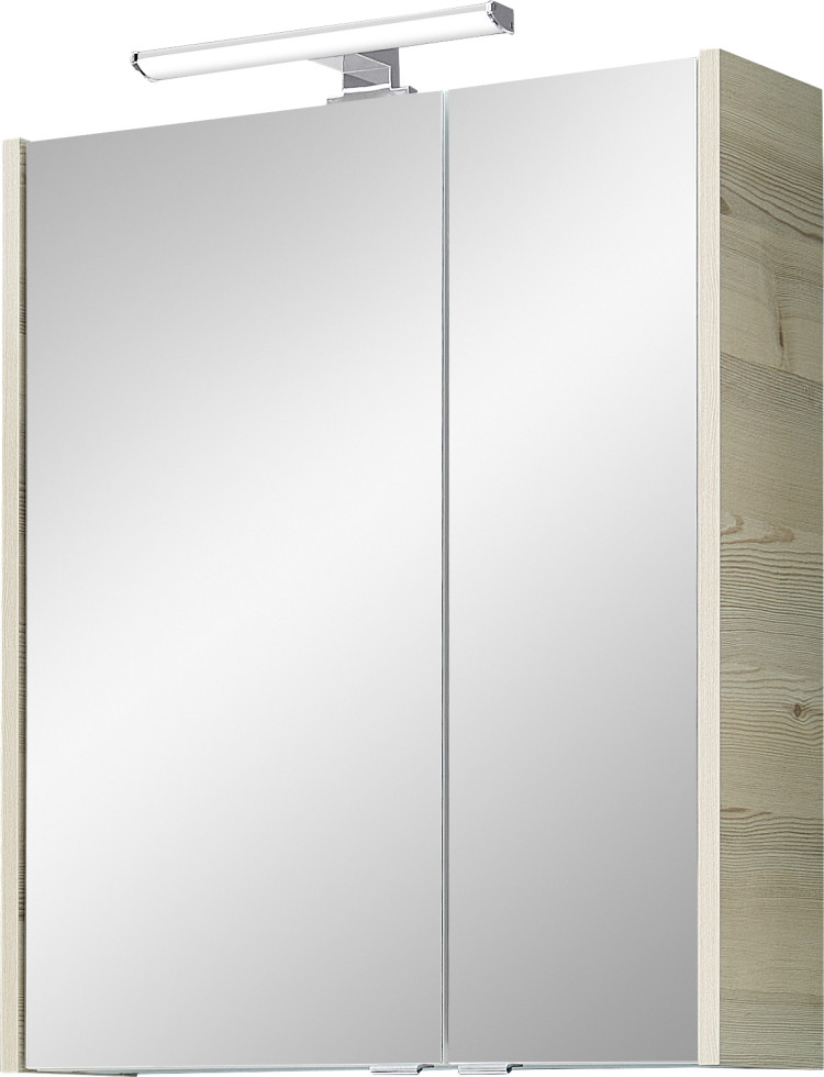 Pelipal Spiegelschrank Quickset 85-iii Led-aufsatzleuchte Polar Pinie 60 Cm Spiegelschrank