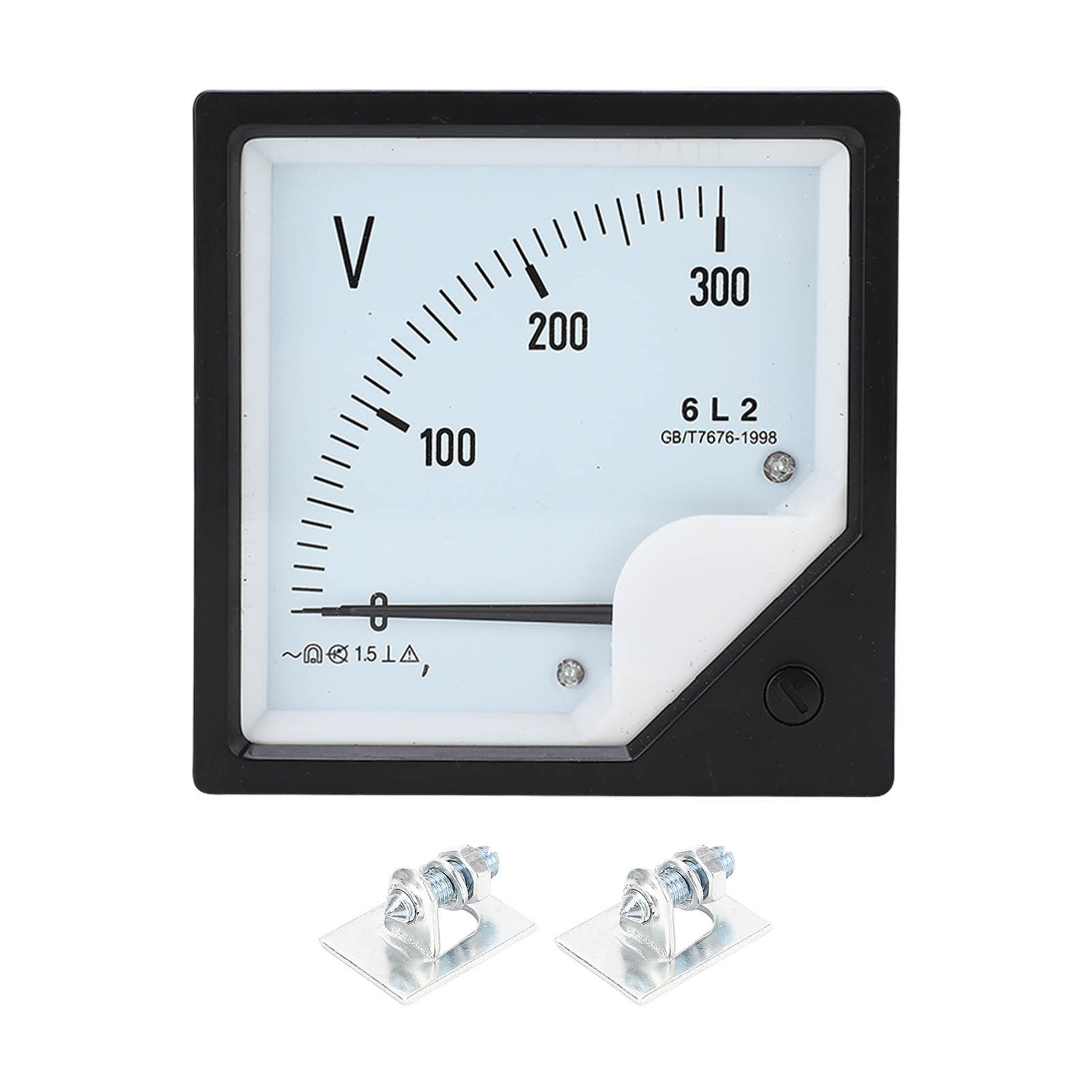 Voltmètre analogique à aiguille pour panneau, 0-300V, précision niveau 2,5, boîtier ABS, 1 pièce