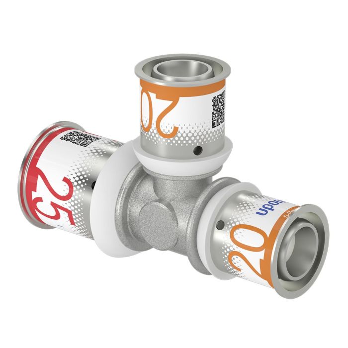 Uponor Versilbert S-Press Plus T-Stück 1070576 25 X 20 X 20 Mm, Reduziert
