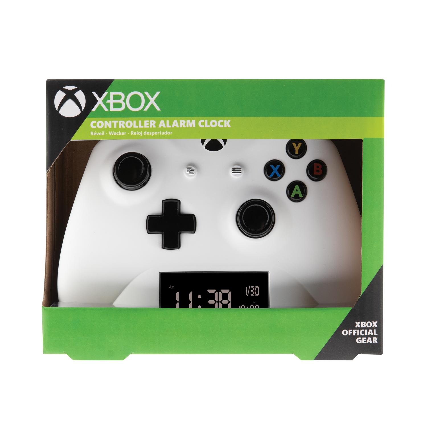 Paladone Weiß Wecker In Form Eines Xbox-Controllers – Digitaler Wecker, Dekoration Für Das Schlafzimmer, Geschenk Für Gamer, Stromversorgung Über Usb