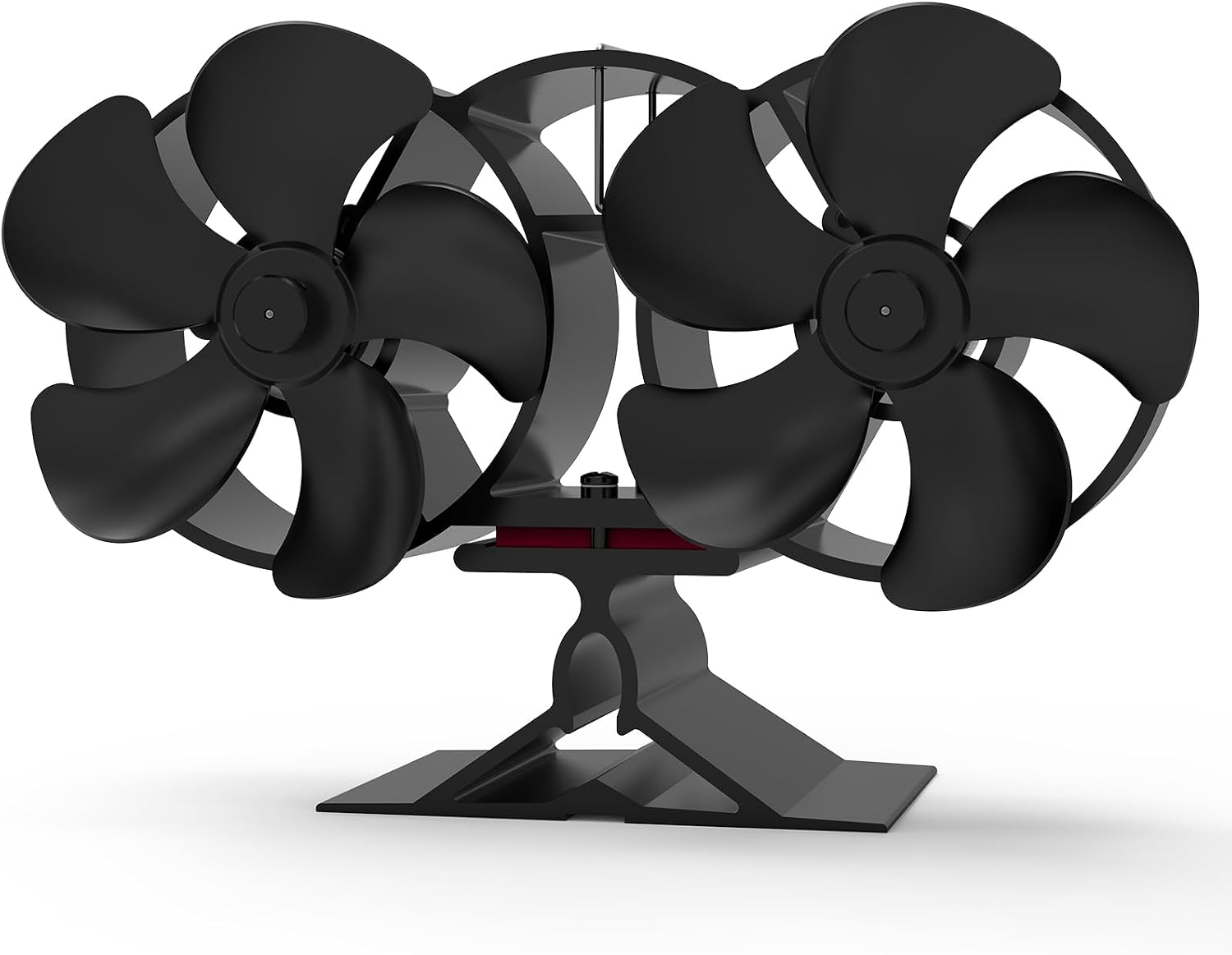Ventilatore Per Stufa A Legna A 6 Pale Con Termometro, Ventilatore Per Camino A Energia Termica Per Stufe A Legna/caminetti/gas/tronchi (xl)