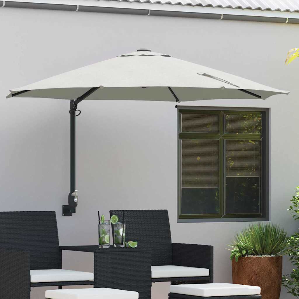 Vidaxl - Parasol De Jardin Beige, Noir 248 X 248 X 148 Cm