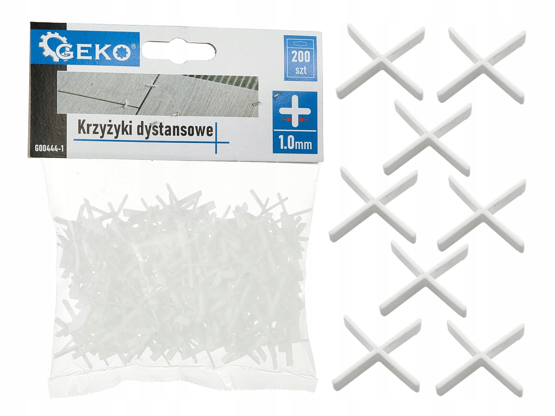 Import Produkt Zur Verlegung Geko Krzyżyki Dystansowe Kunststoff 1 Mm 200 Stück