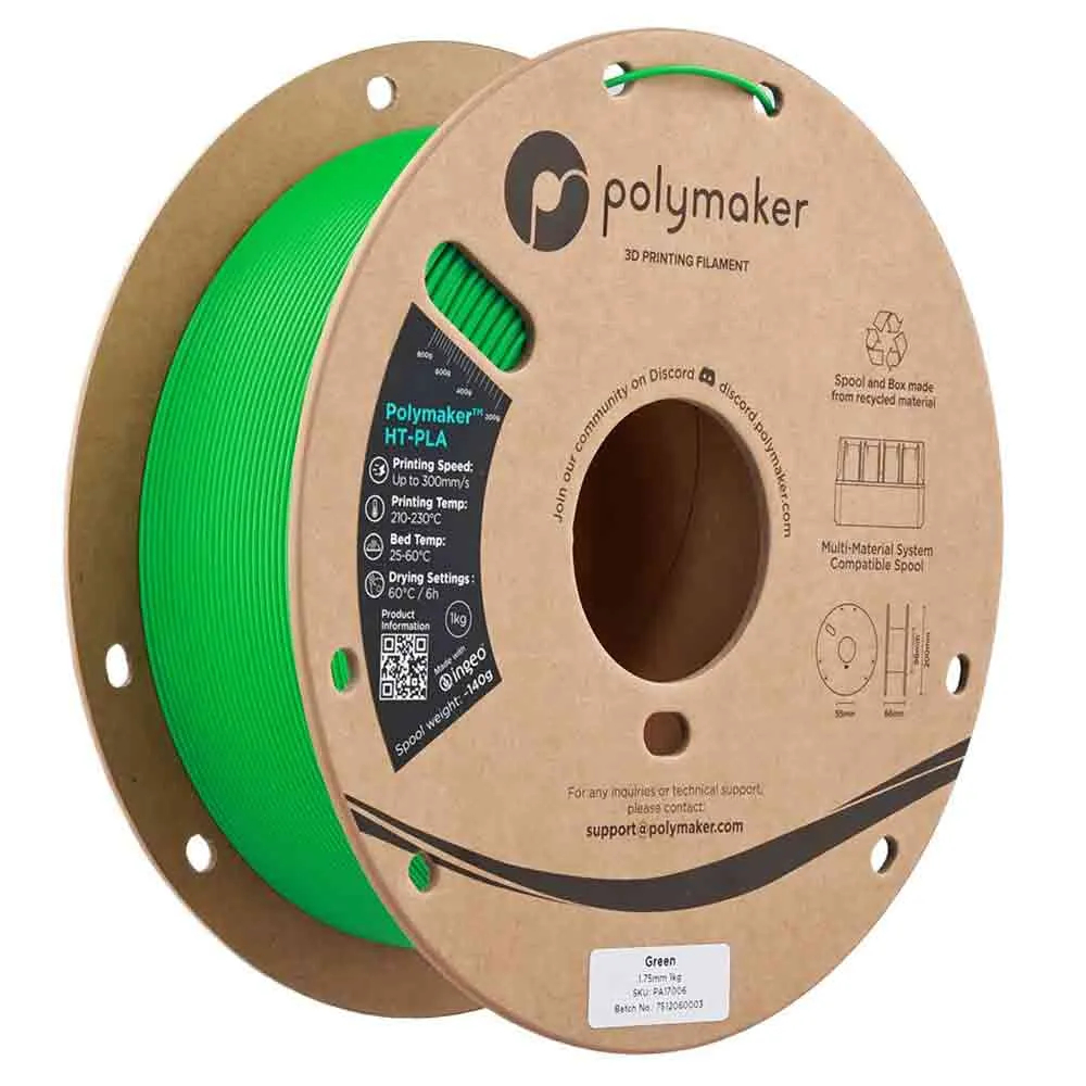 Polymaker PLA Filament HT-PLA Grün 1,75 mm 1 kg 3D Drucker - Bild 5