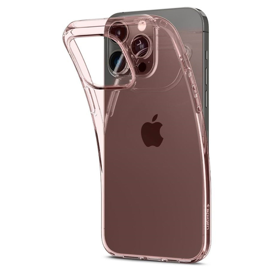 Spigen Crystal Flex (Apple iPhone 14 Pro Max), Smartphone Hülle, Transparent, Rosa - Bild 2