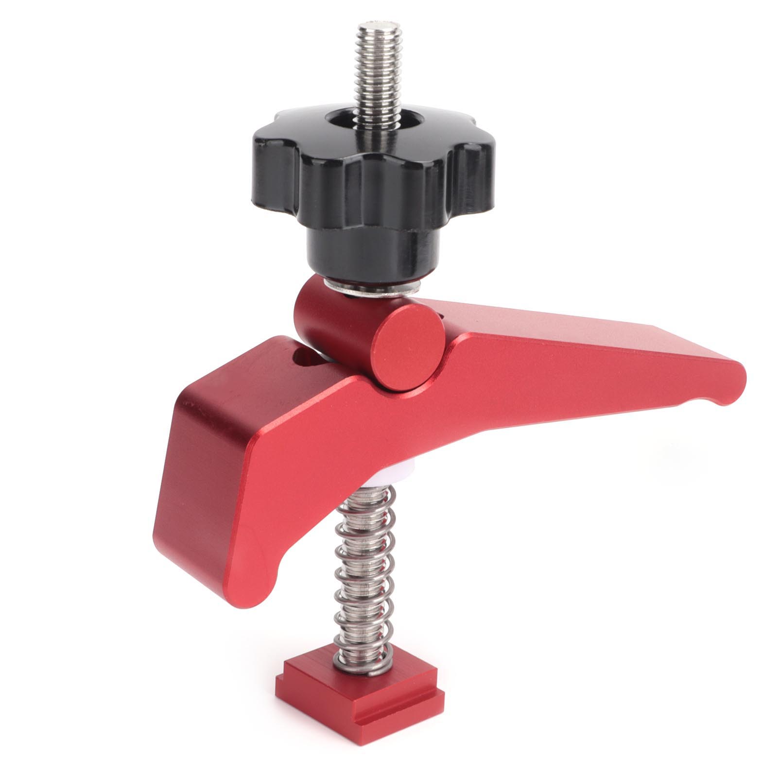Serre-joint à pression pour rainure en T, alliage d'aluminium, filetage M8, serrage 60 mm, lot de 1