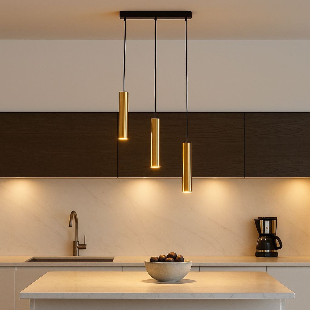 Barcelona Led - Suspension Minimaliste 3 Tubes « Bila 3 » - Gu10