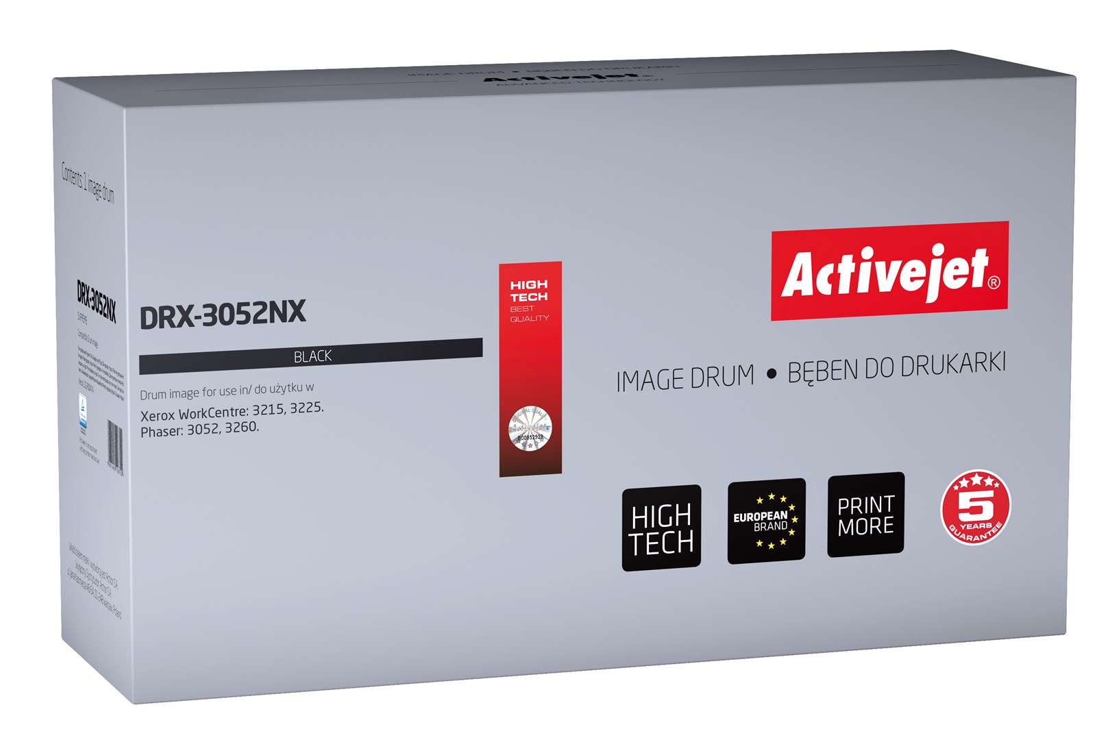 Activejet Schwarz -Trommel Für Xerox 101R00474, Neuer Drx-3052Nx