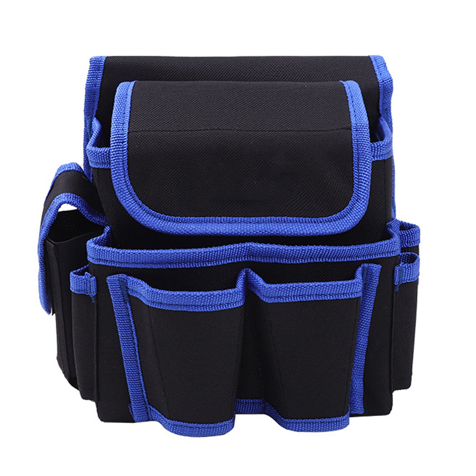 Sac à outils multifonction en toile Oxford avec ceinture, bleu, 23x13x22 cm