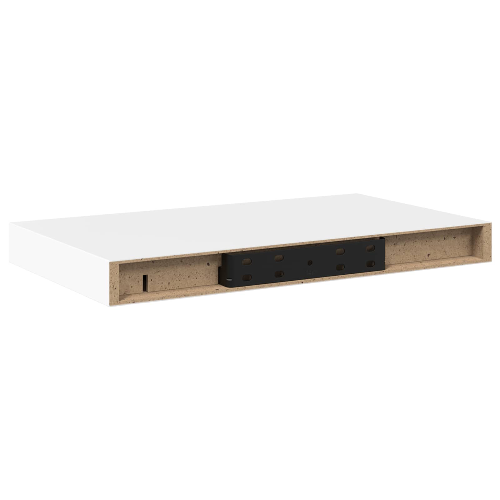 Vidaxl Schweberegale 2 Stk. Weiß 40X23,5X3,8 Cm Mdf - Bild 2