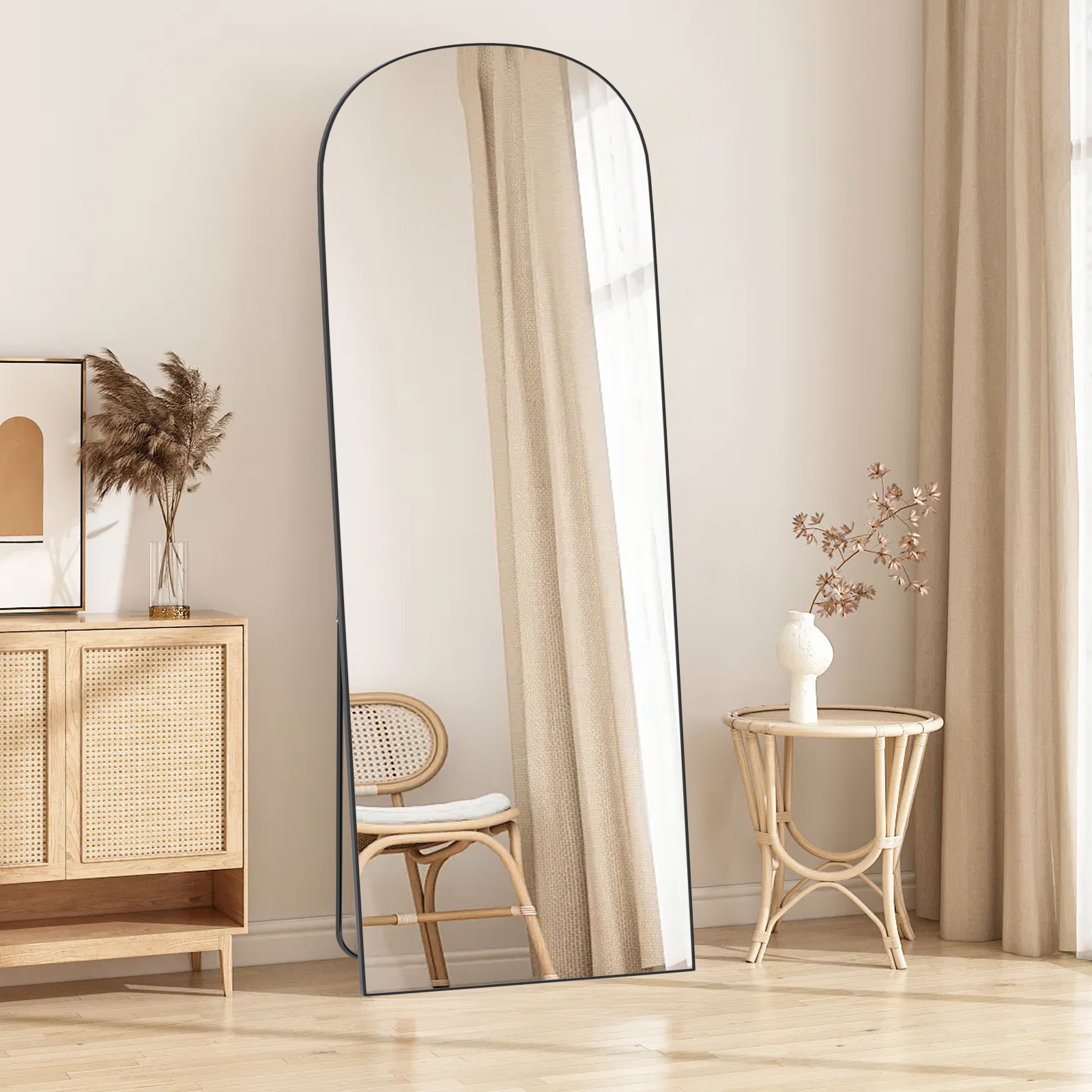 Miroir Incurvé Sur Pied Xhomrattan