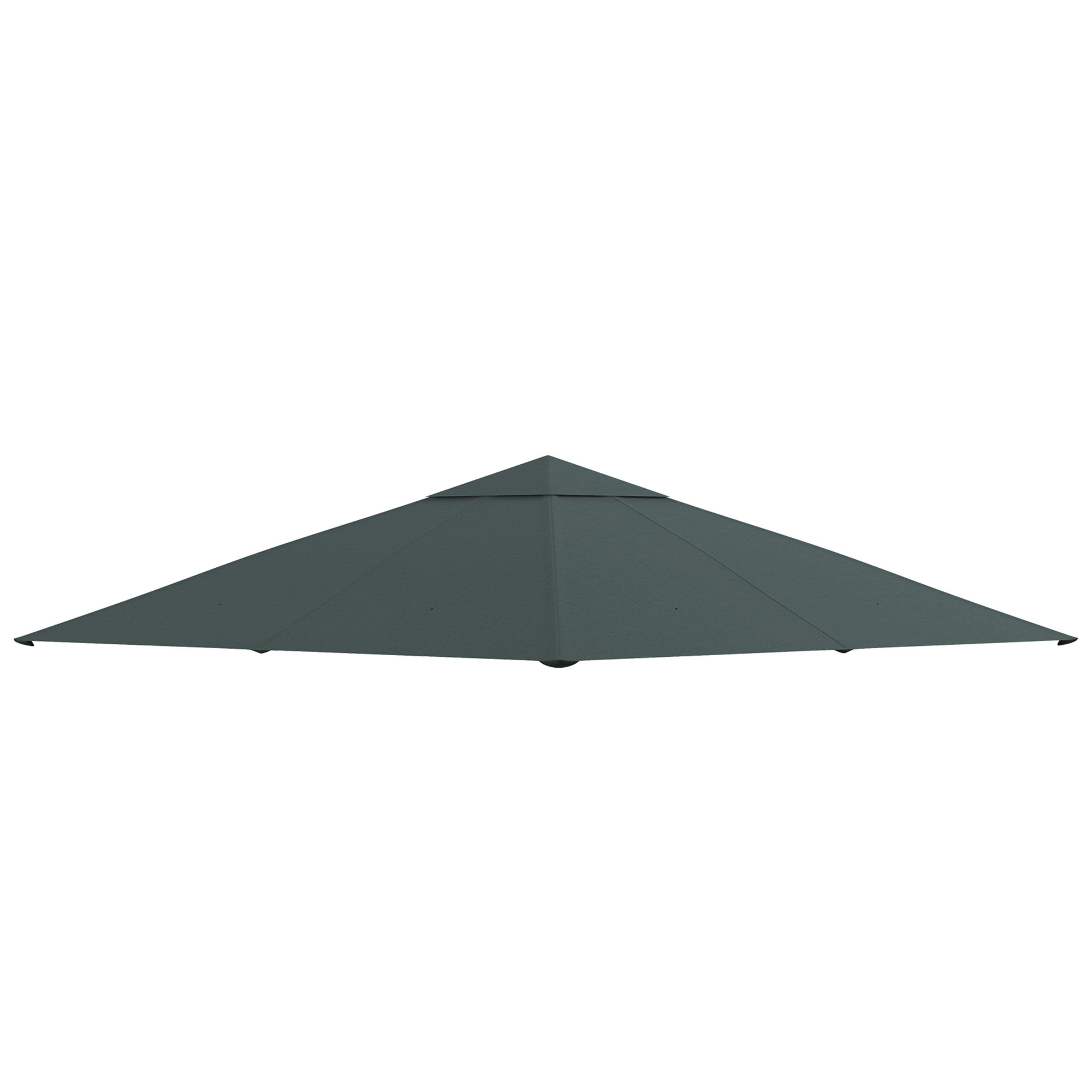 Stilvora Ersatzdach Fuer Pavillon Mit Sonnenschutz Und Ablaufoeffnungen Aus Polyester Dunkelgrau 298 X 295 Cm