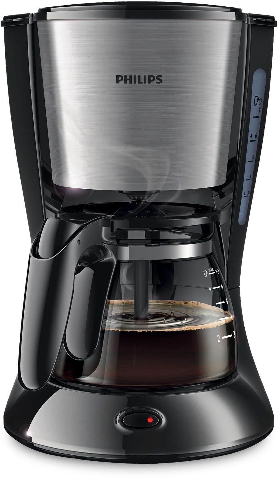 Philips Schwarz Hd7435/20 Filterkaffeemaschine 600 Ml