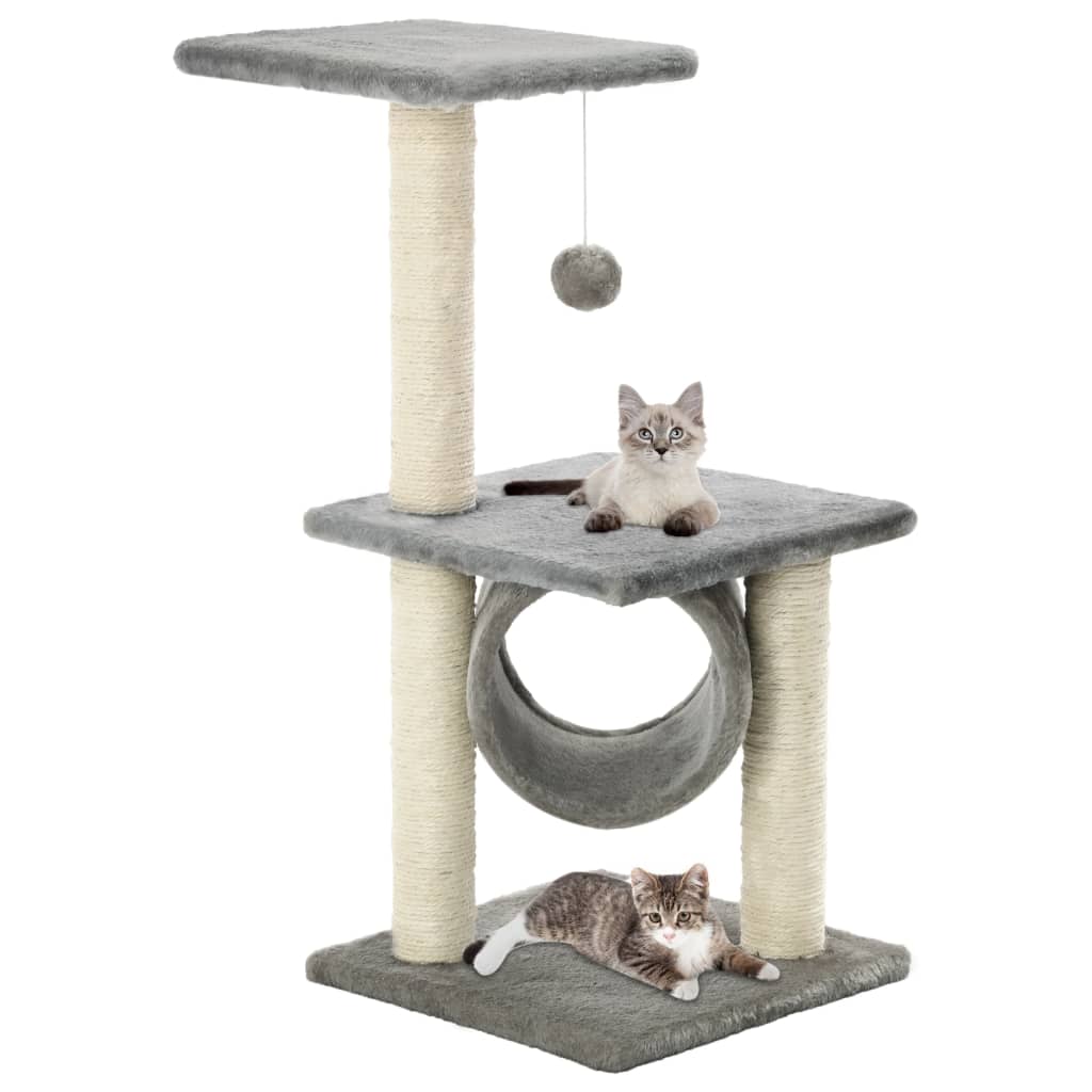 Vidaxl Grau Katzen-Kratzbaum Sisal 65 Cm