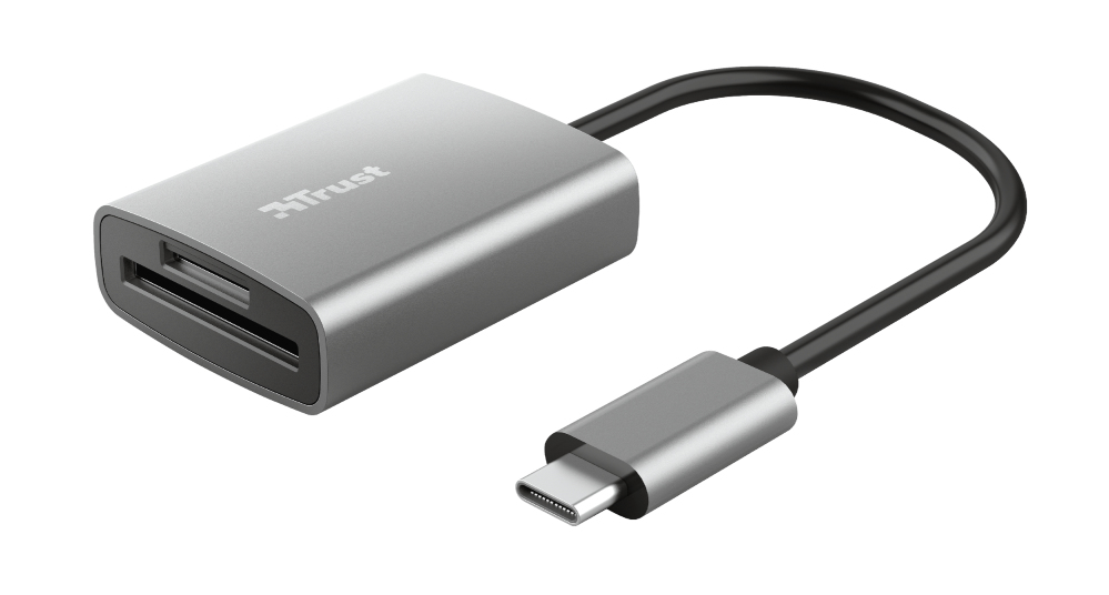 Trust Dalyx Fast (USB-C 3.2 Gen 1), Speicherkartenlesegerät, Silber - Bild 6