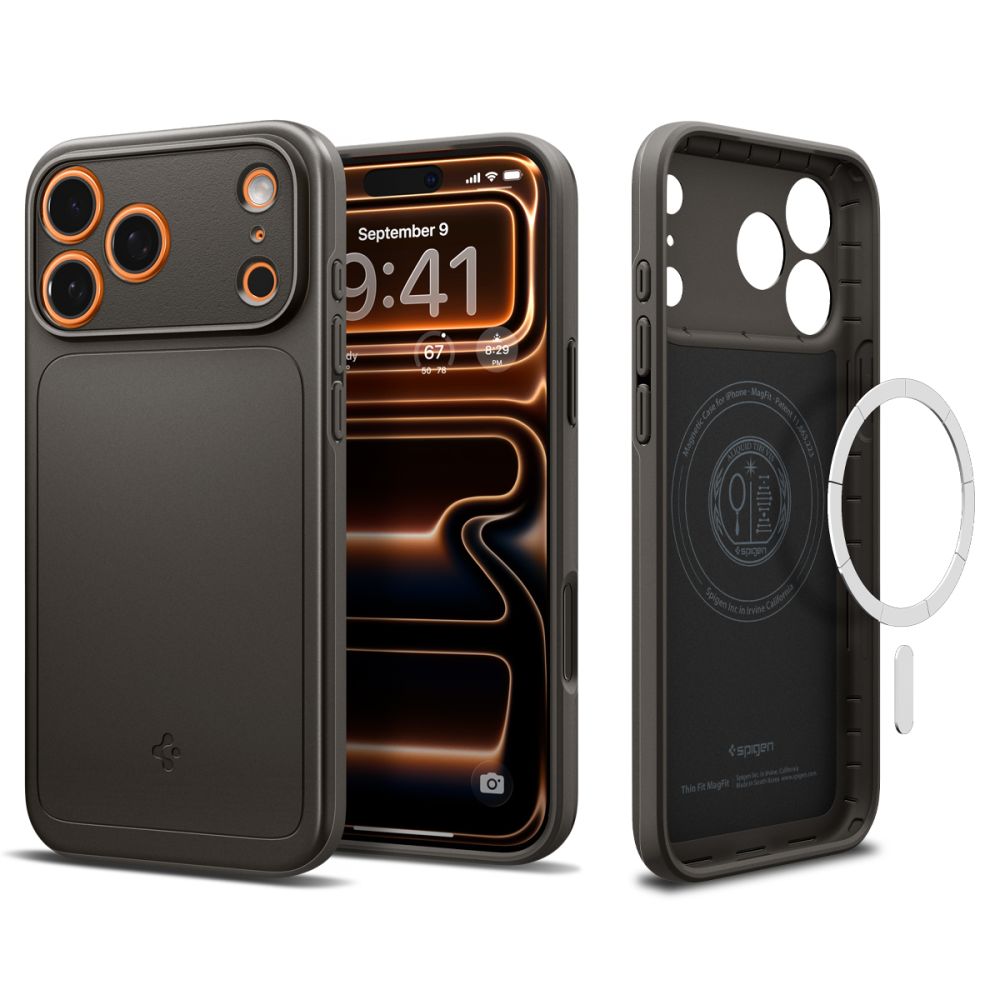 Spigen Thin Fit Backcover mit MagSafe für das Apple iPhone 17 Pro Max - Gunmetal - Bild 3