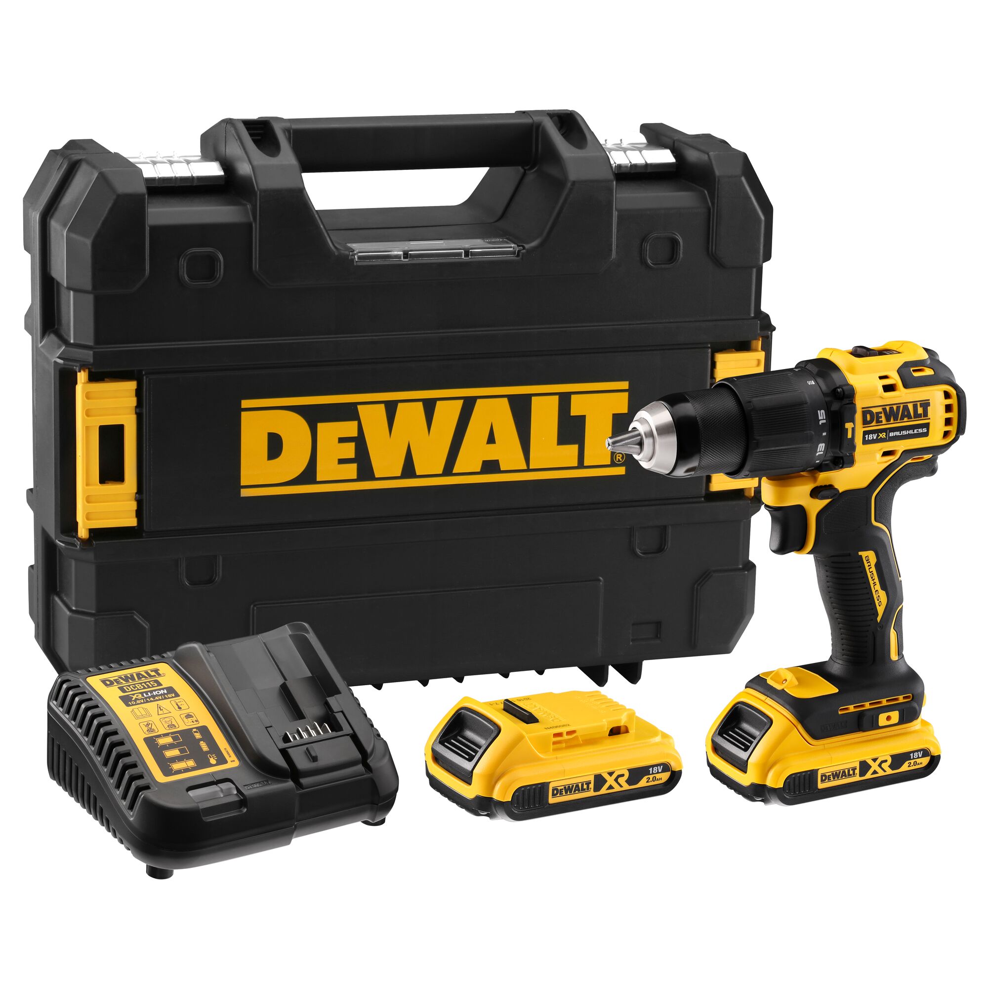Dewalt Dcd709d2t 2-Gang Akku Schlagbohrschrauber Bohrschrauber 18V - 2X2ah Koffer Tstak