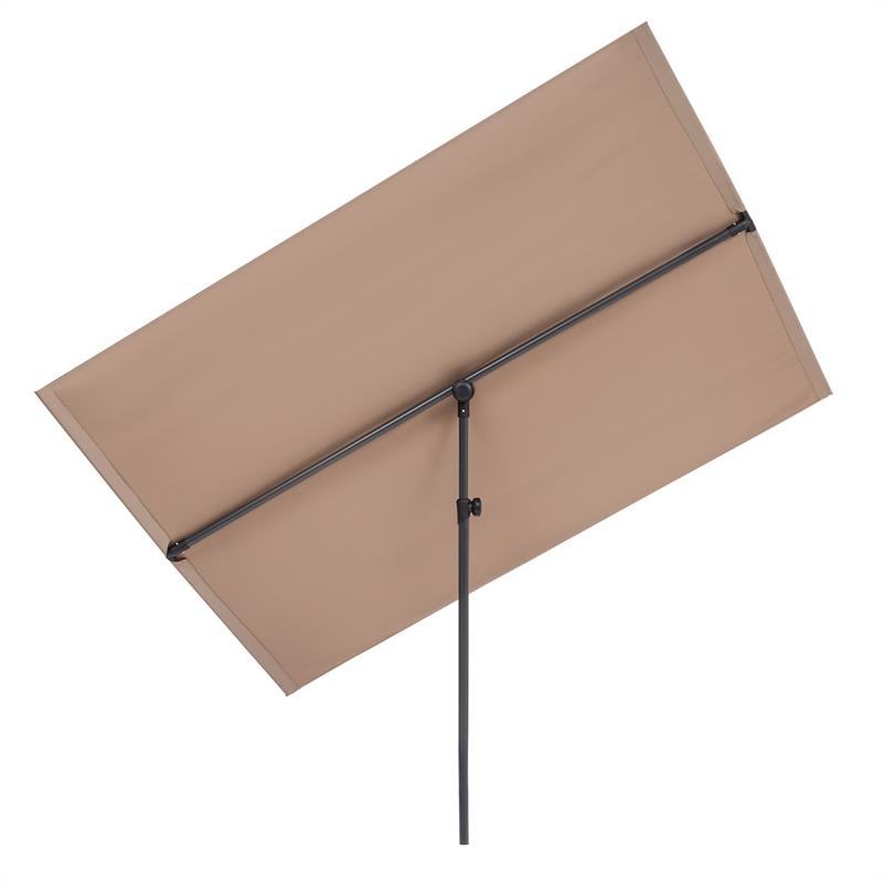 Blumfeldt Flex-shade Xl Sonnenschirm 150 X 210 Cm Polyester Uv 50 Taupe