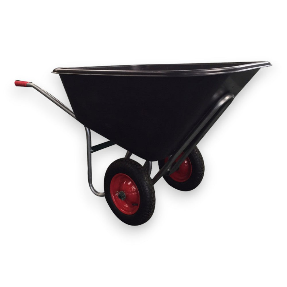 Carriola Smontata Con Vasca 240 Lt In Plastica Con Bordo Antinfortunis NO BRAND
