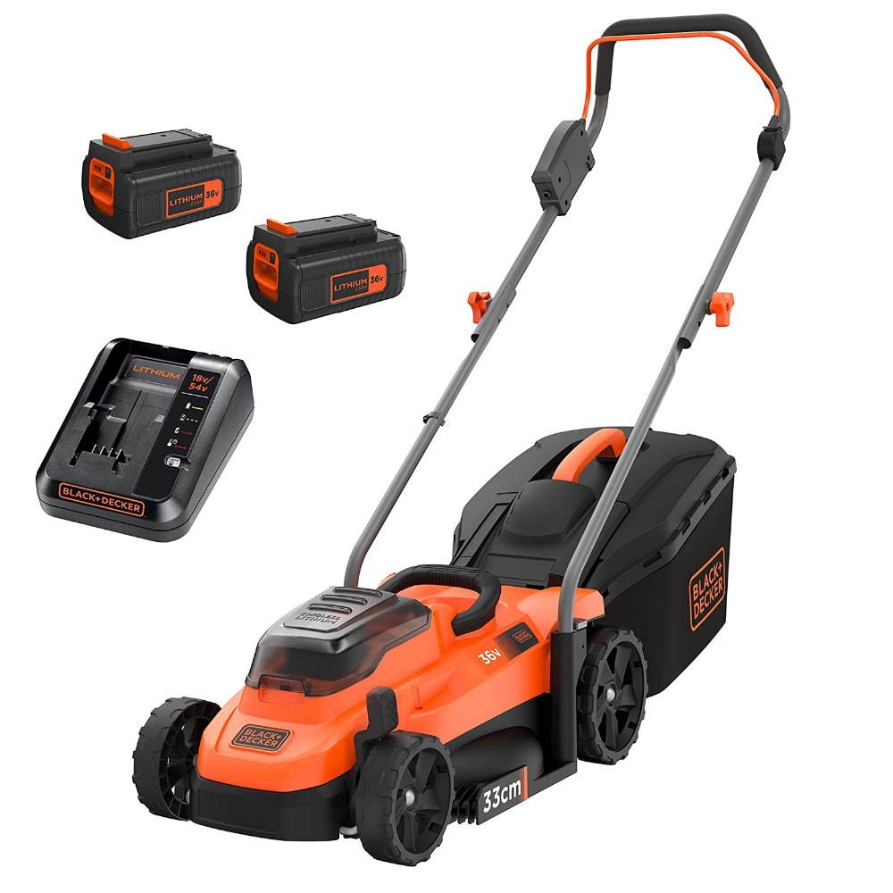 Black & Decker Black+Decker Bcmw3336l2 Akku Rasenmäher 36V/2X2,5Ah Li-Ion - 33 Cm