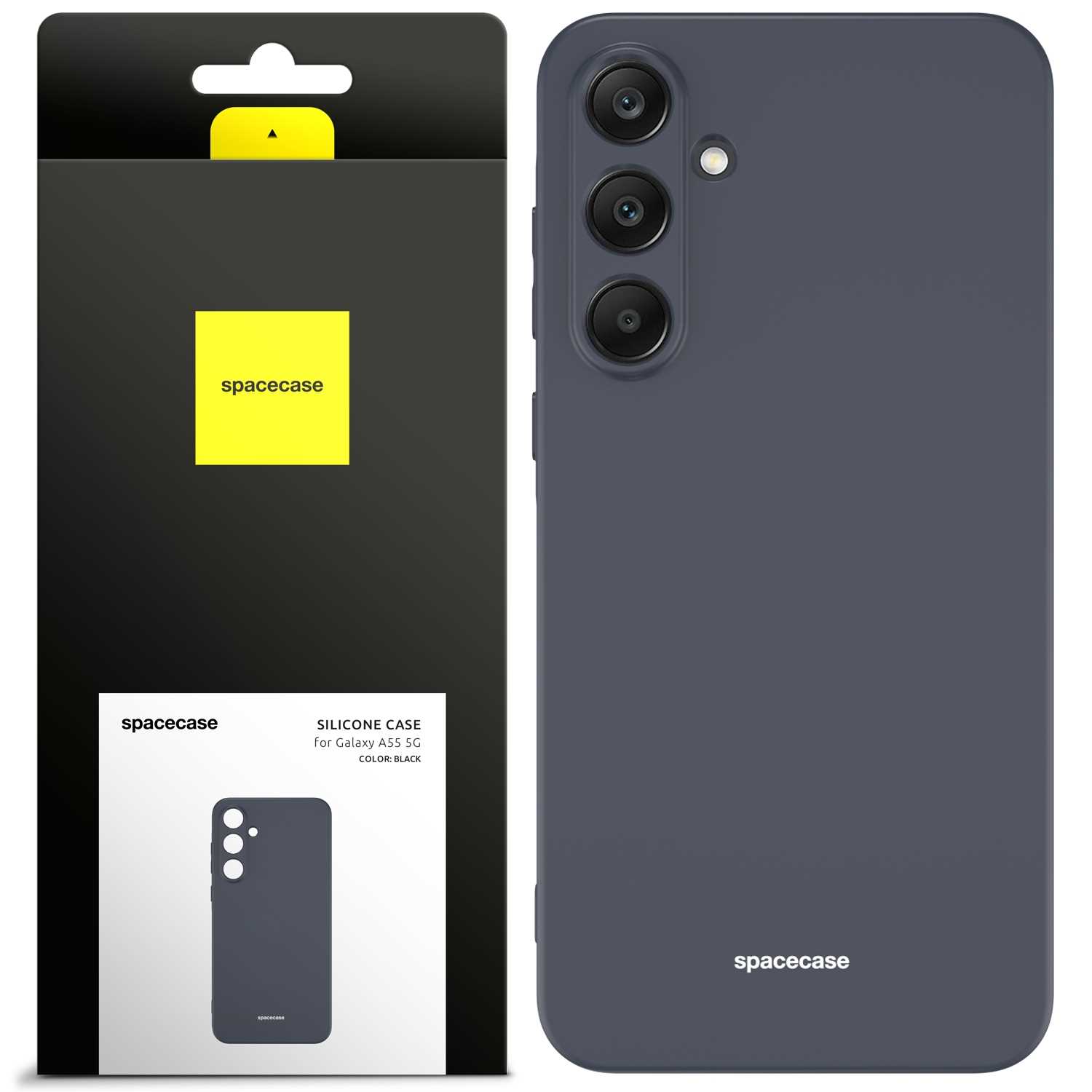 Oem Schwarz Spacecase Silikonhülle Für Galaxy A55 5G,