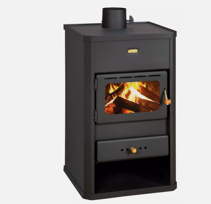 Stufa A Legna Camino Multicombustibile Bruciatore A Legna Prity S1 - 10 Kw