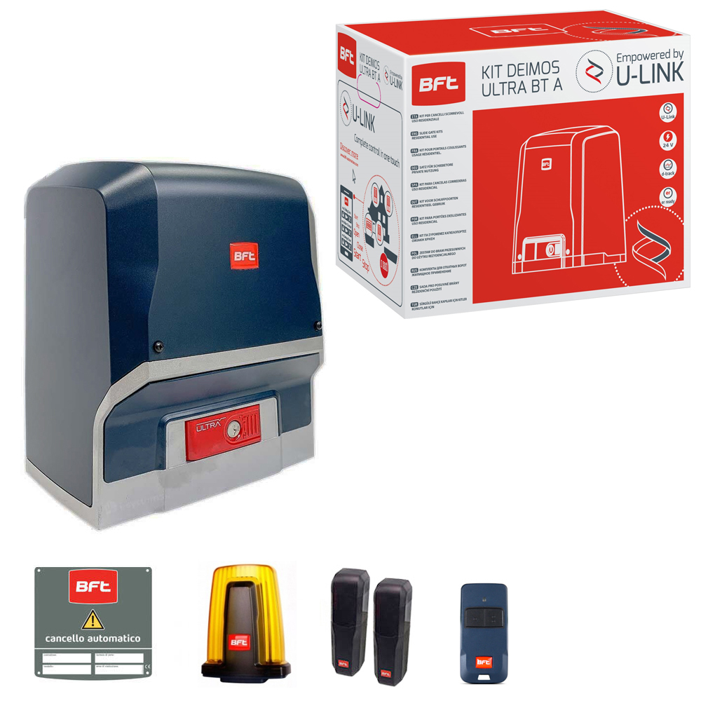 Bft Kit Per Cancello Scorrevole Ares Ultra Bt A1000 24v Max 1000 Kg...