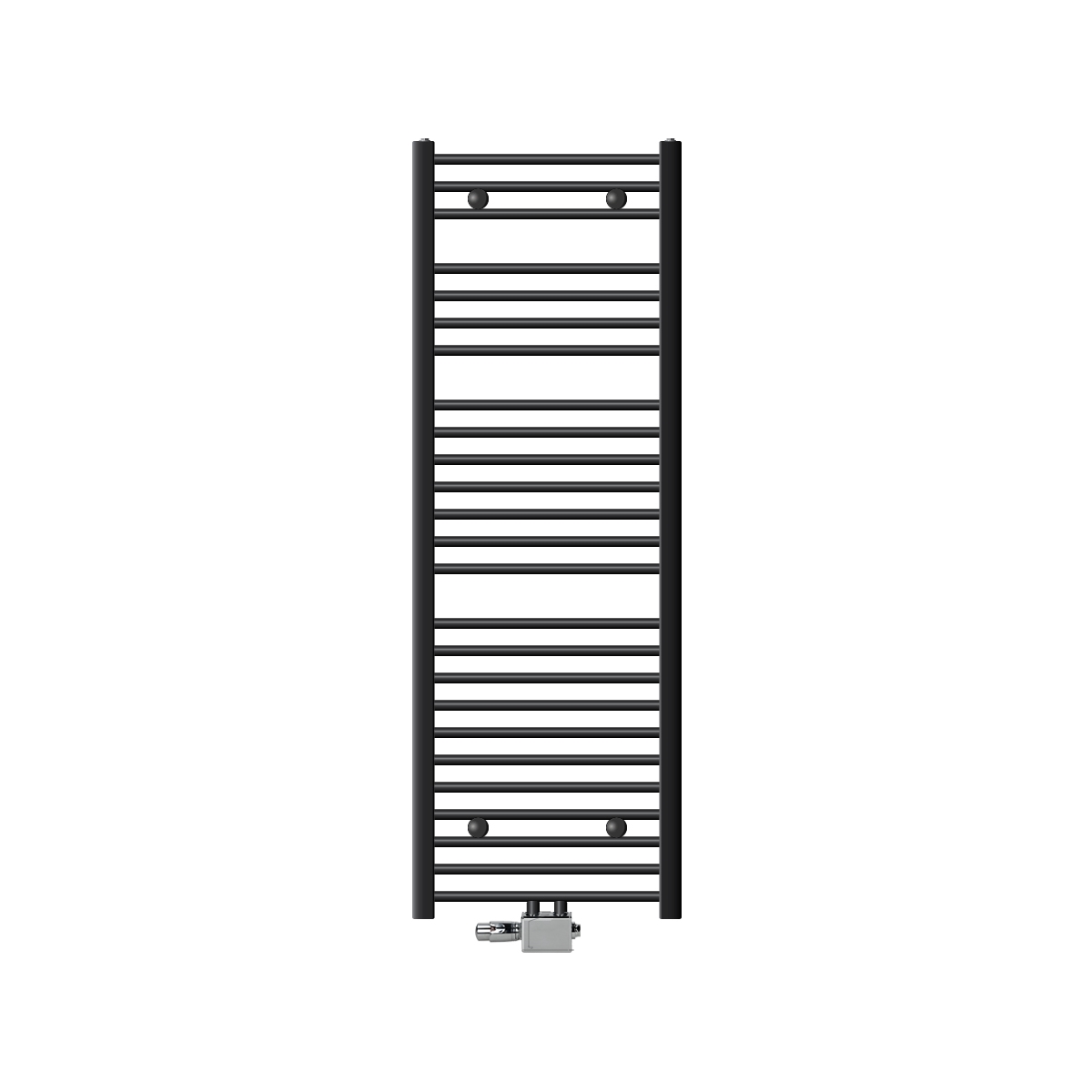 Luxebath Ecd Germany Badheizkörper Mittelanschluss 500 X 1500 Mm Anthrazit Gerade Mit Thermostat Und Anschlussgarnitur Universal Eck- Und Durchgangsform -