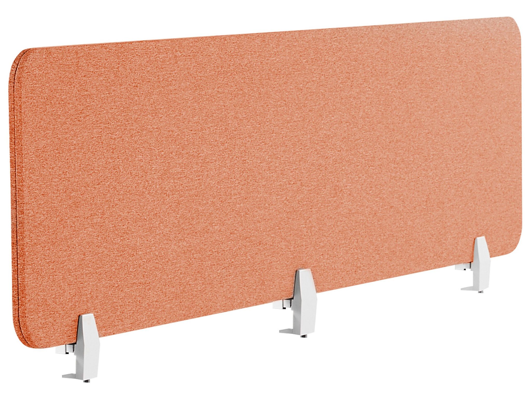 Beliani Desk Screen 180 X 40 Cm Light Red Wally