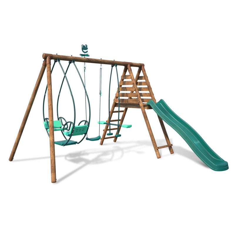 M&s - Station En Bois Avec Balancelle