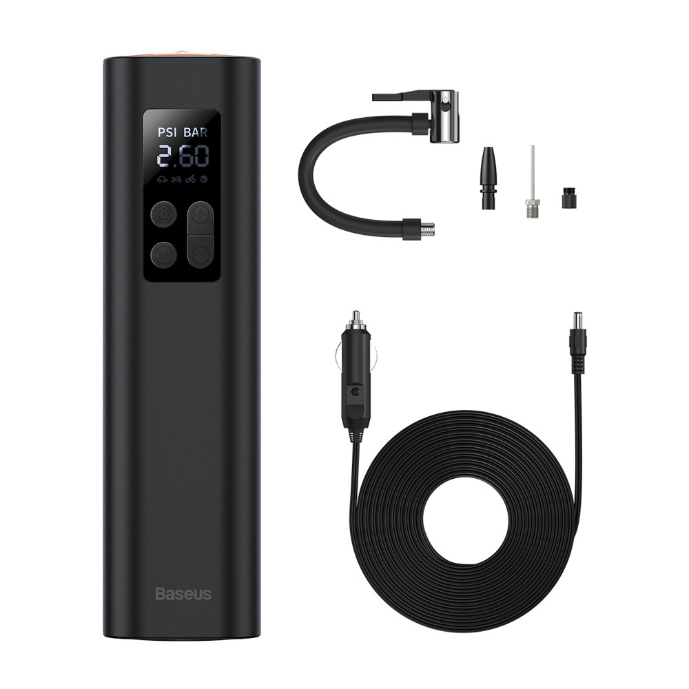 Baseus Schwarz Air Pump Auto-Luftpumpe | 12V | Led-Display | 30L/Min - Bild 6