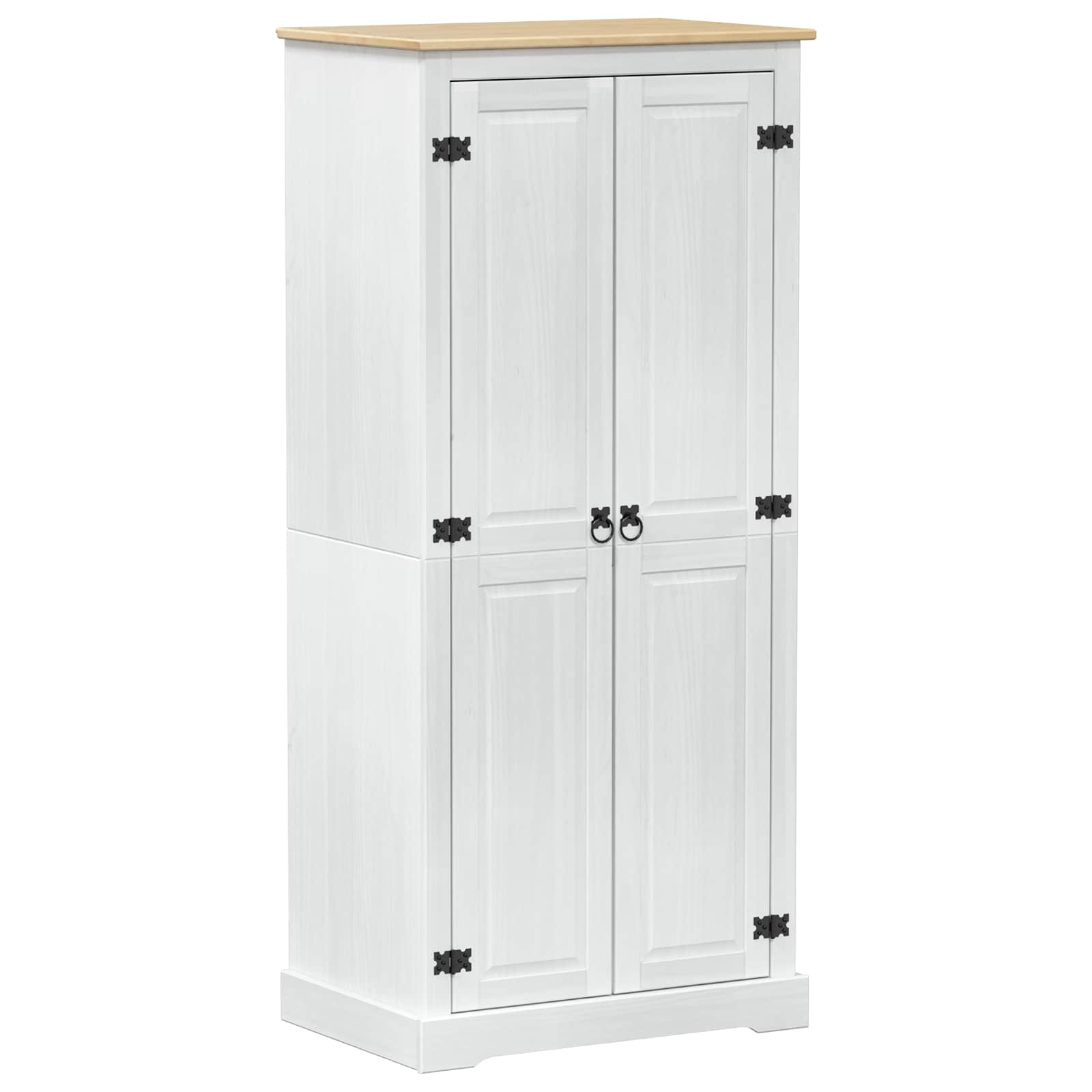 Wardrobes White 76 X 50 X 170 Cm Solid Pine Wood Vidaxl