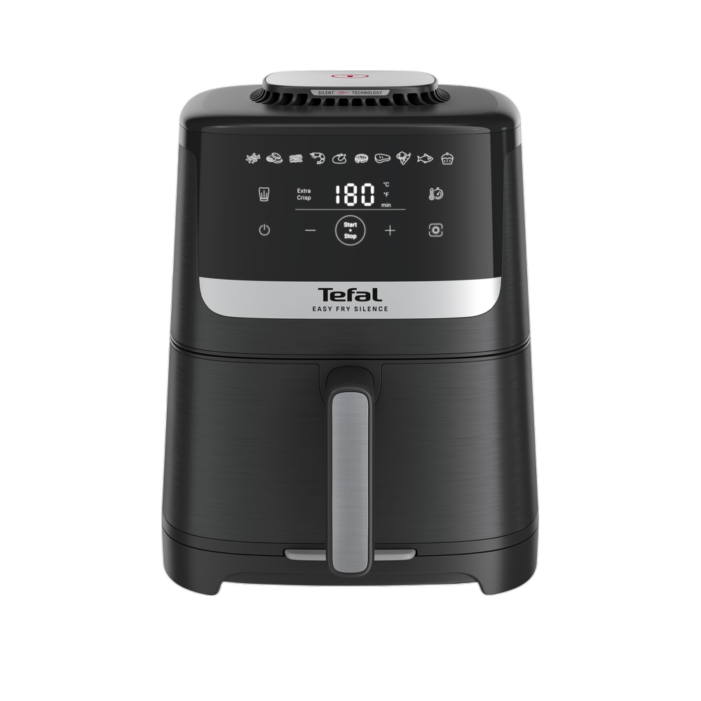 Tefal Easy Fry Silence, Heißluftfritteuse, 5 L, 1,5 kg | Silent-Technologie, Easy Clean & Store System, 10 voreingestellte Programme, Schwarz, EY5528E0 - Bild 5
