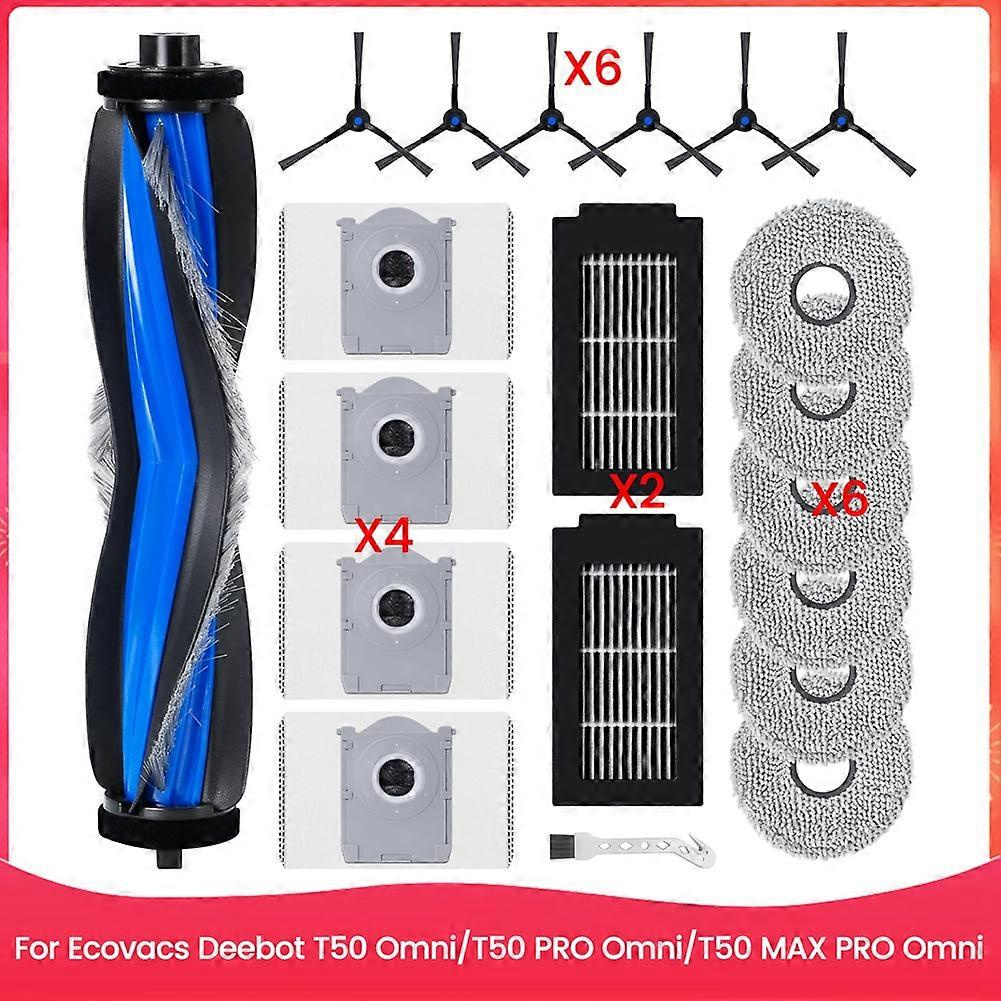 Acsento Ersatzzubehörset Für Ecovacs Deebot T50 Omni/T50 Pro Omni/T50 Max Pro Omni Saugroboter