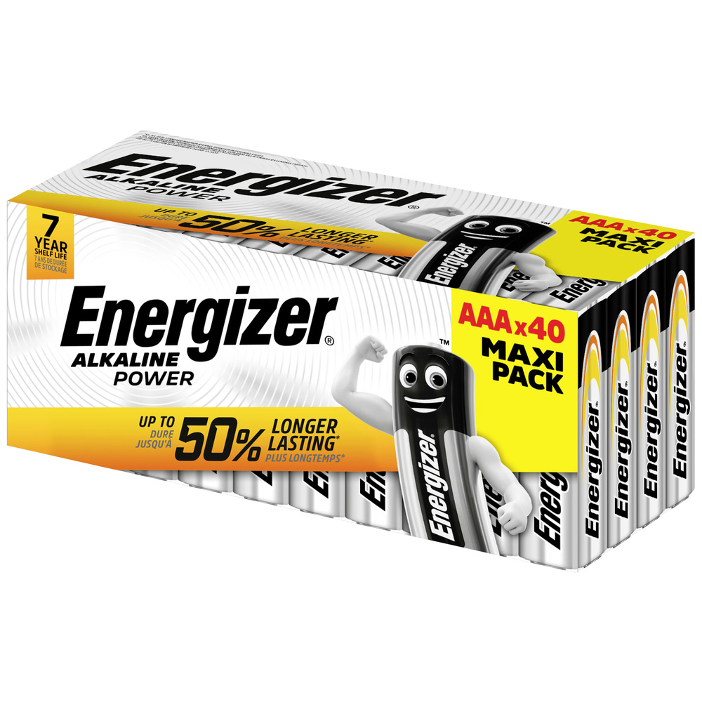 Energizer Power Micro (Aaa)-Batterie Alkali-Mangan 1.5 V 40 St.