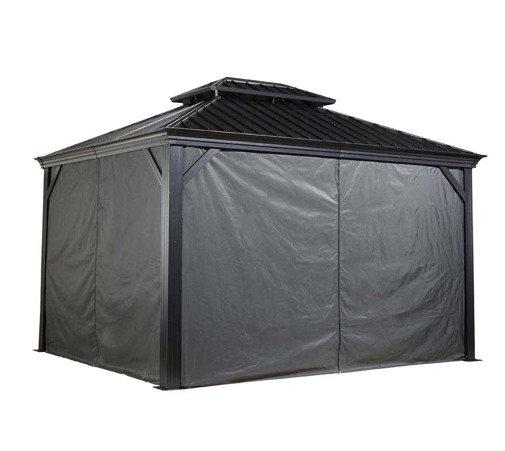 Sojag Anthrazit Vorhang-Set Passend Zu Messina/Mykonos 10X12, Polyester