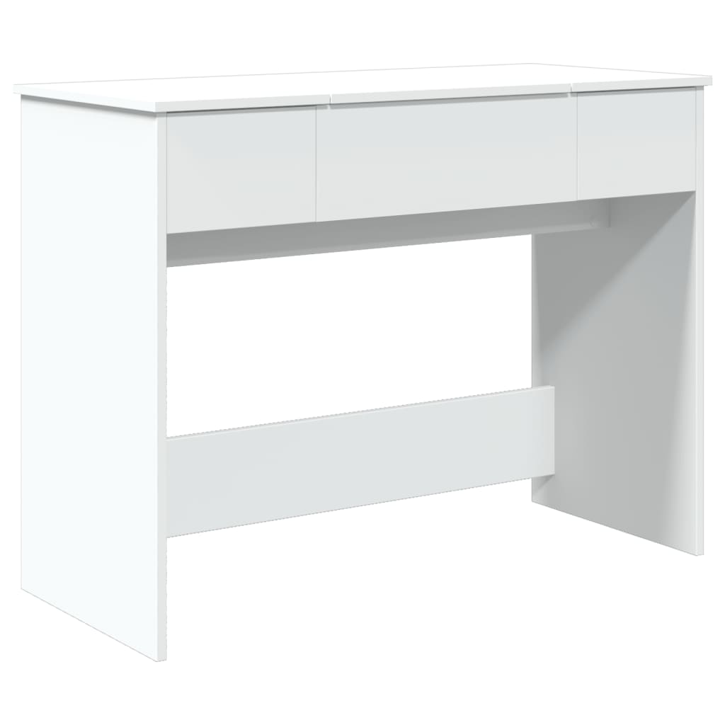 Coiffeuse Avec Miroir Blanc 100x45x76 Cm Vidaxl