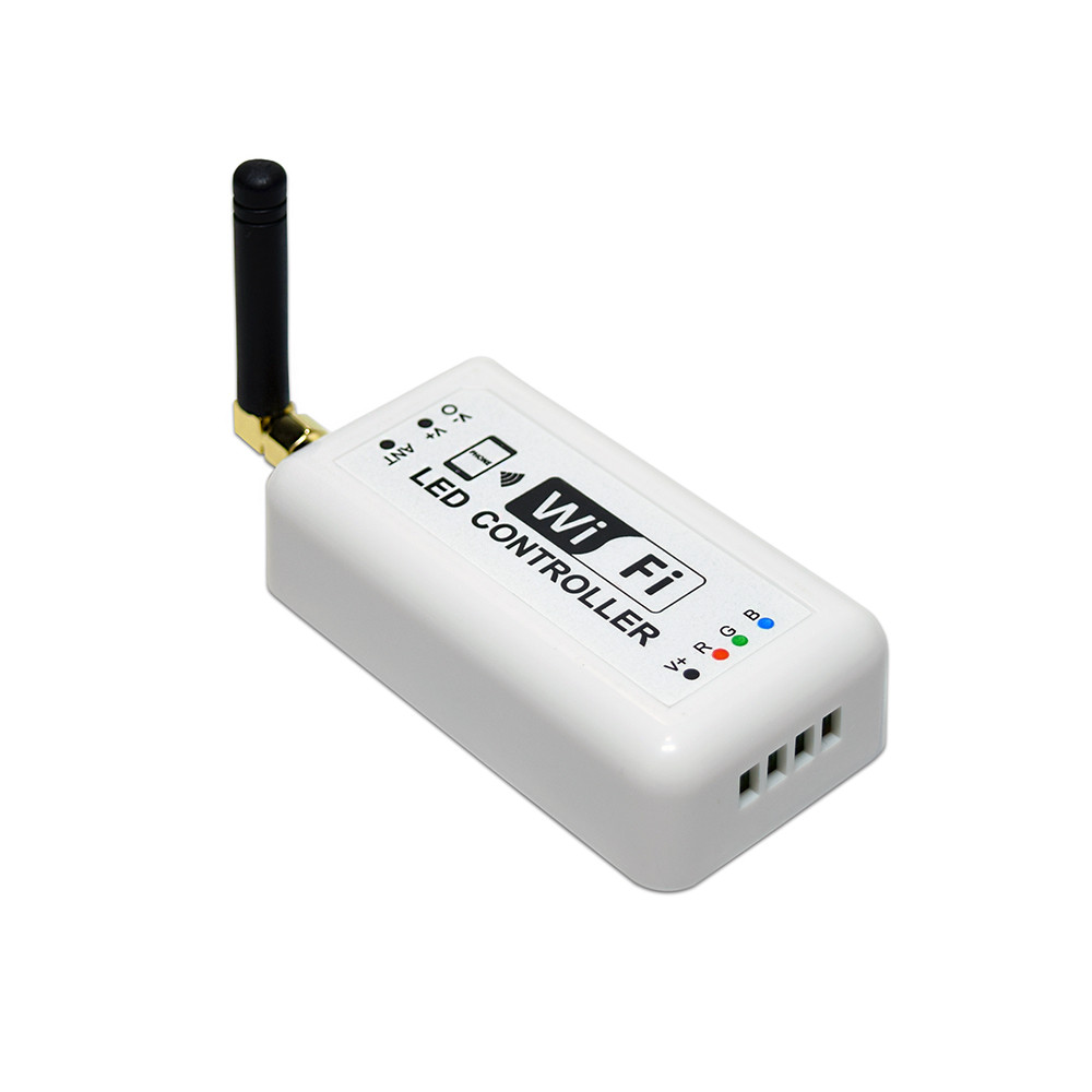 Controller Wi-fi Led Rgb - Dimmer Dimmerabile - Dc7,5-24v - Ip20 - 80x55x30mm - Bianco