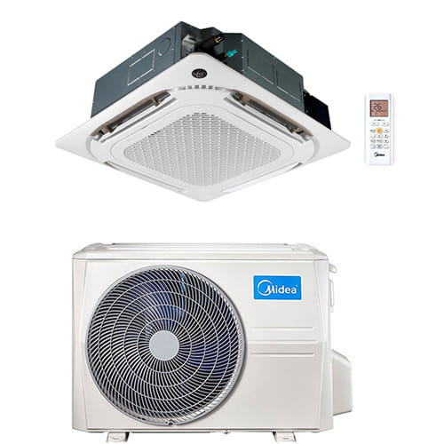 Climatizzatore Condizionatore Midea Cassetta 4 Vie Slim Breezeless R32 24000 Btu Mcd2-24hrfnx(ga) Inverter Classe A++/a+