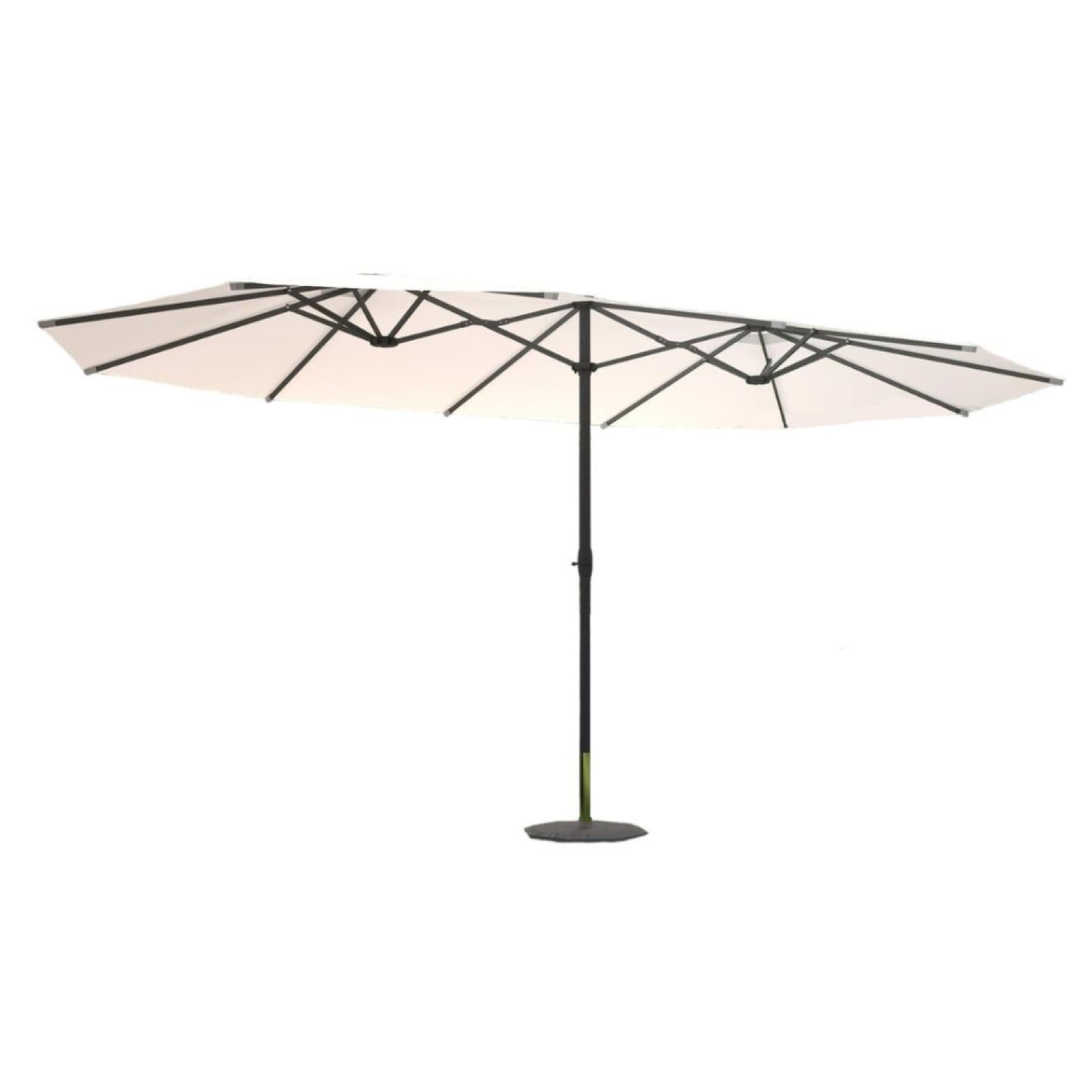 Concept-usine - Venice - Parasol Rectangulaire Double 2.7x4.6 Écru