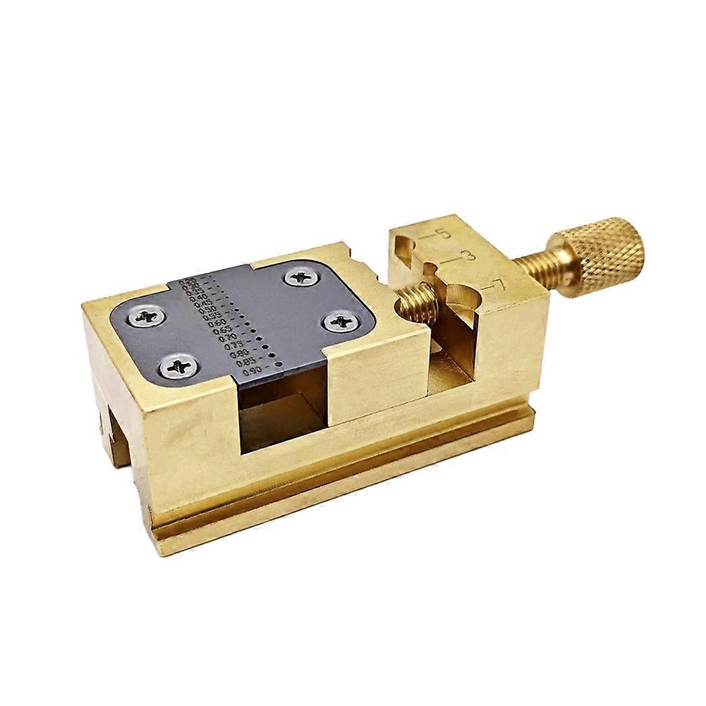 Mini étau manuel en laiton, mors cannelés pour serrage précis, 1 pièce