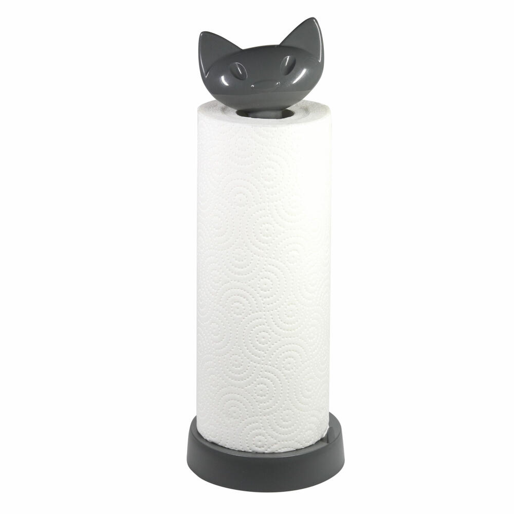 Koziol Grau Küchenrollenhalter "Miaou" 100% Recycelbar Aus Biozirkulärem Kunststoff von Baur - Image 2