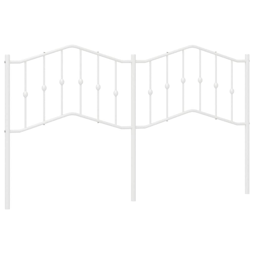 vidaXL Tête de lit de remplacement métal blanc 180 cm