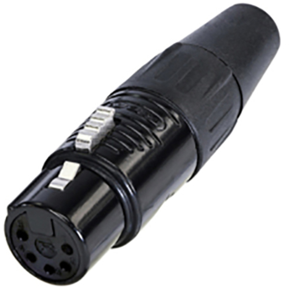 Rean RC5F-BAG XLR-Steckverbinder Buchse, gerade Polzahl (num): 5 1 St., Audio Stecker, Schwarz, Silber - Bild 3