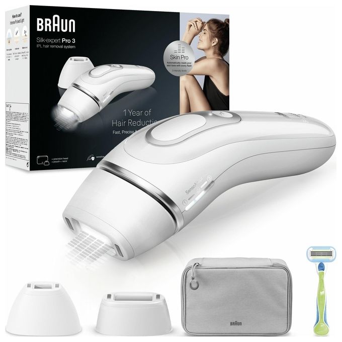 Braun PL3122 IPL Silk expert Pro 3 Haarentfernung Weiß/Silber (2 Aufsätze) - Image 10
